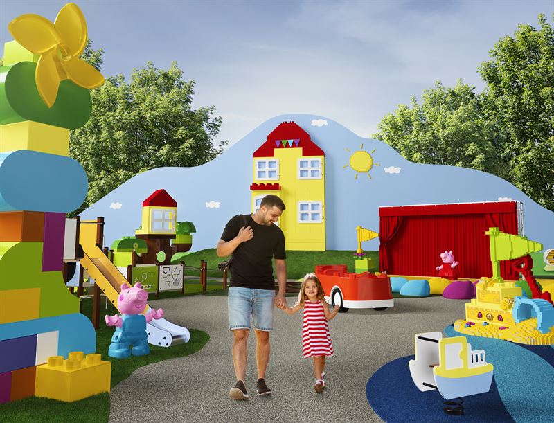Greta Gris Duplo värld på Legoland Billund Resort
